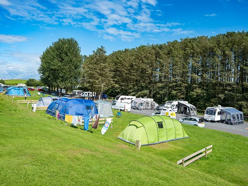Touring and camping pitches at Auchenlarie Holiday Park, Dumfries & Galloway