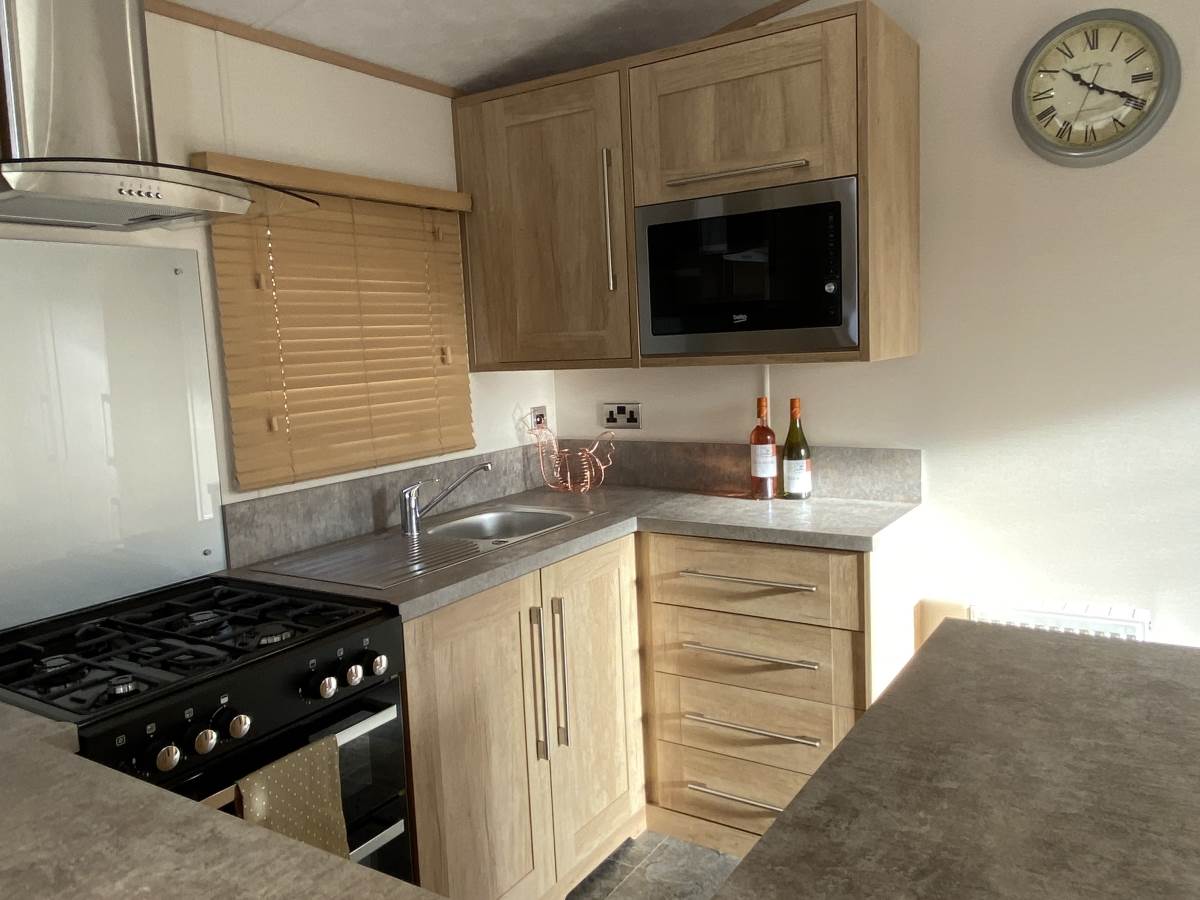 Luxury two-bedroom holiday caravan at Auchenlarie Holiday Park